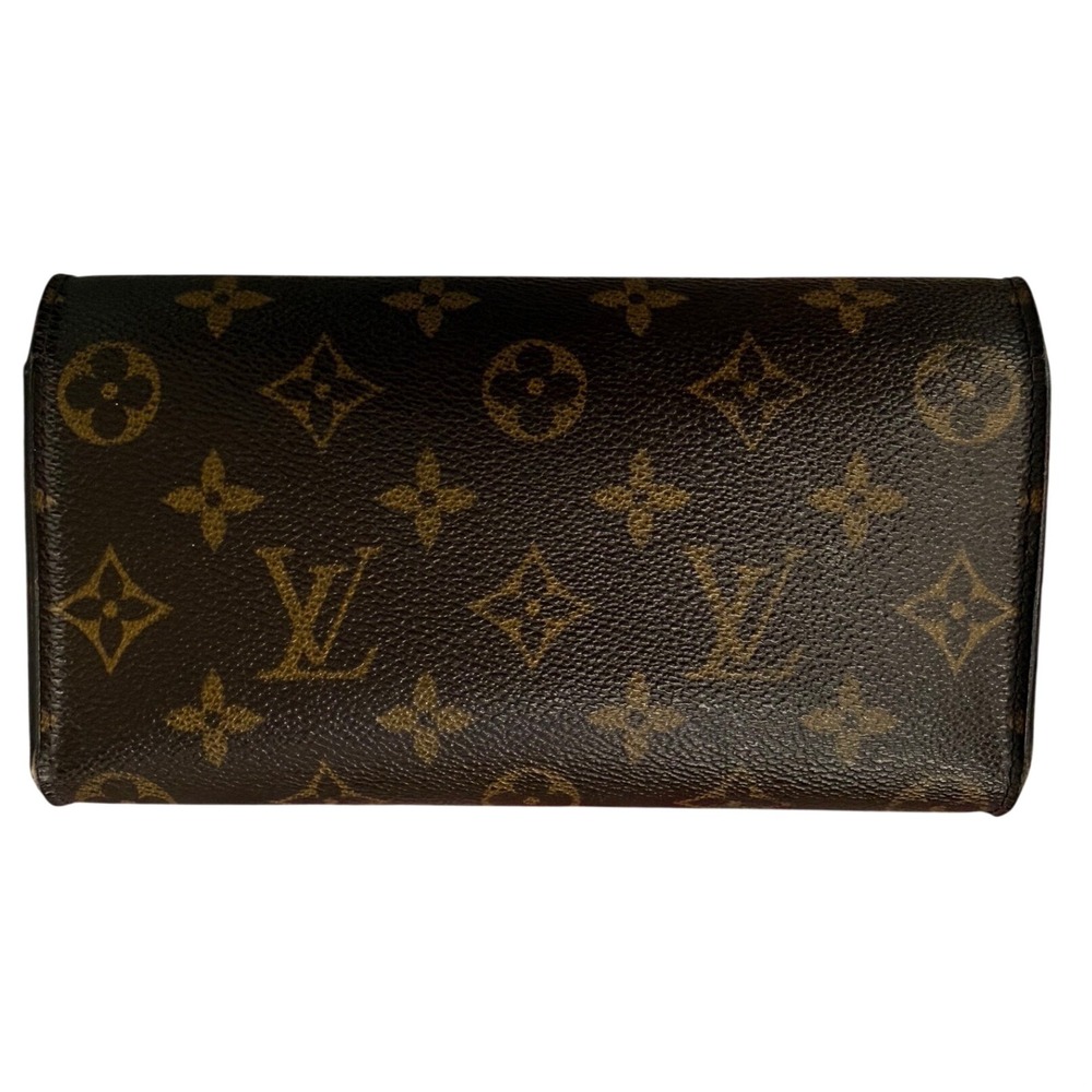 Louis Vuitton Sarah Wallet Monogram Canvas Portefeuille Long Brown Envelope‎ - Picture 6 of 6